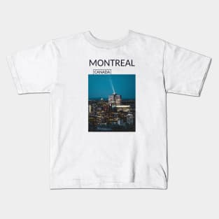 Montreal Quebec Canada Cityscape Skyline Gift for Canadian Canada Day Present Souvenir T-shirt Hoodie Apparel Mug Notebook Tote Pillow Sticker Magnet Kids T-Shirt